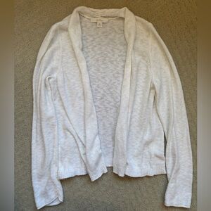 Lilly Pulitzer White Open Front Cardigan